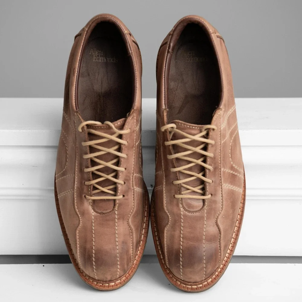 Allen Edmonds Voyager Men 9.5 Leather Lace Up Shoes Academia Minimalist Preppy